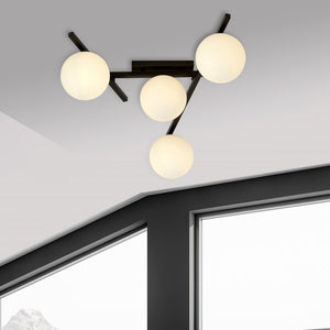 Lampada a Soffitto Smart, Nero, Acciaio, 63x25x50 cm, EPIKASA