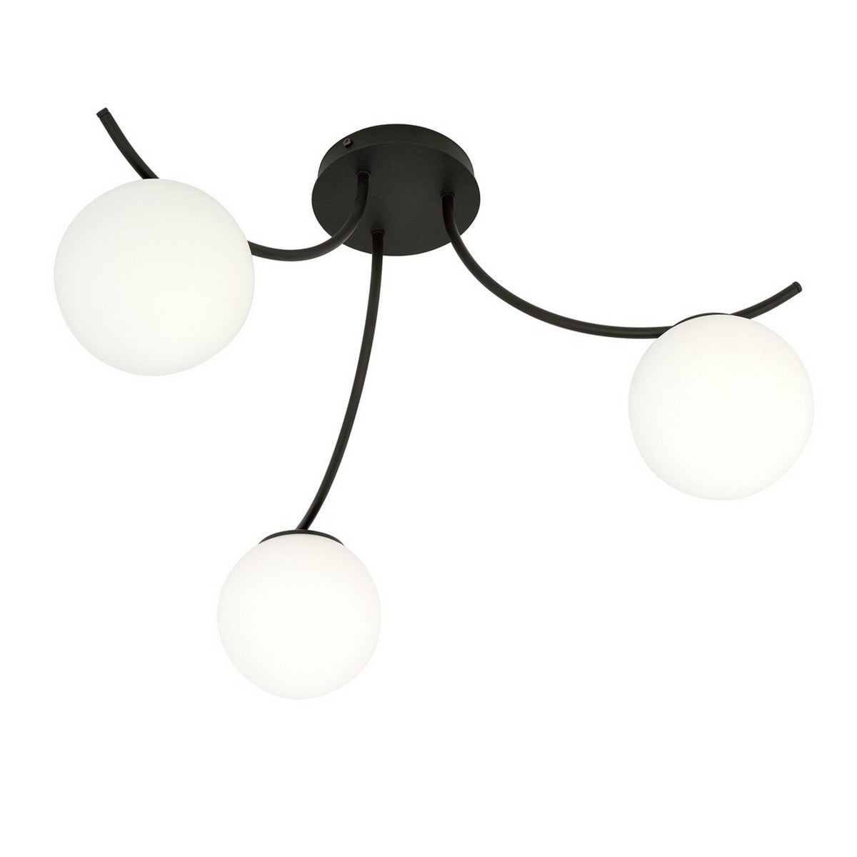 Lampada a Soffitto Boston, Nero, Acciaio, 70x37x65 cm, EPIKASA