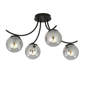 Lampada a Soffitto Boston, Nero, Acciaio, 70x37x65 cm, EPIKASA