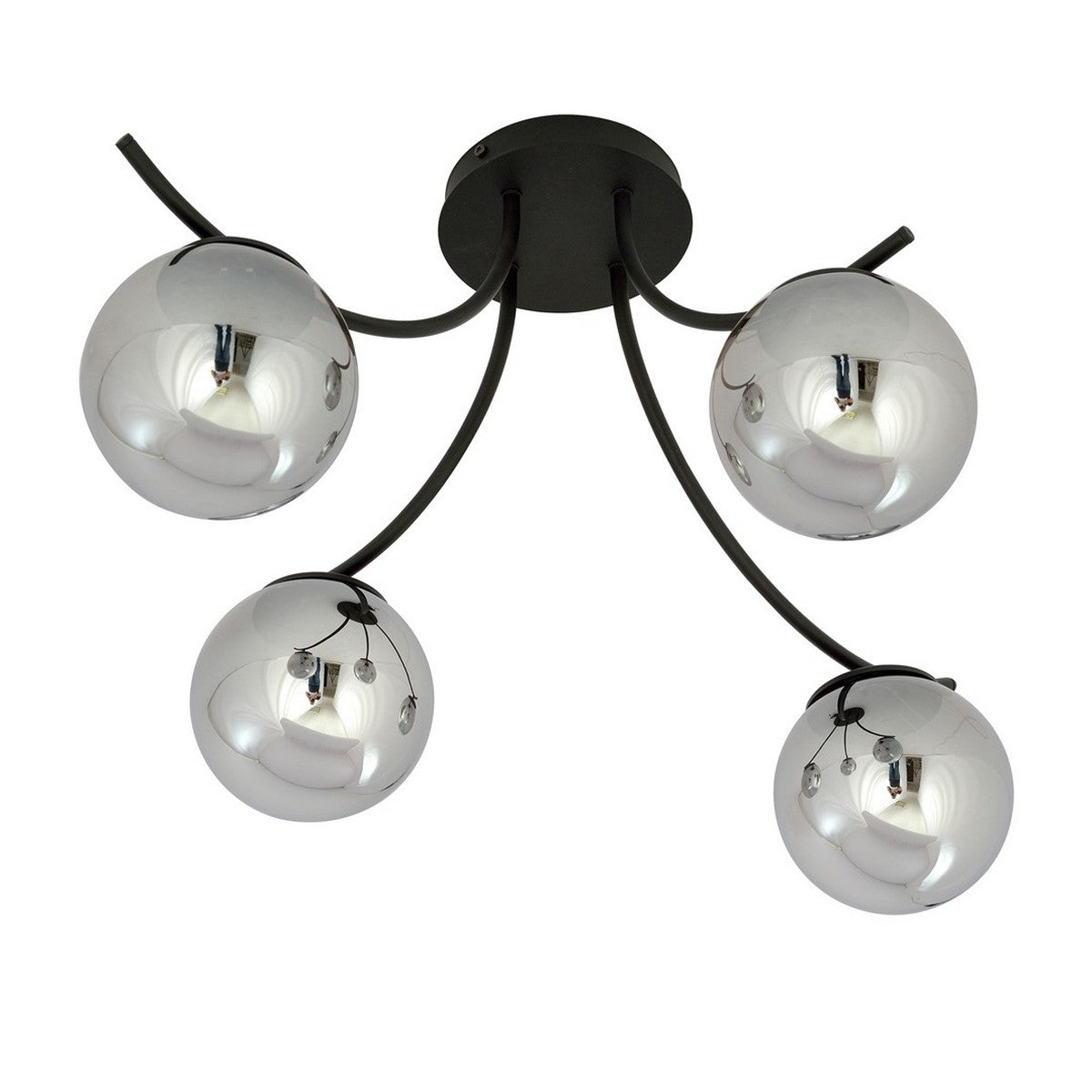 Lampada a Soffitto Boston, Nero, Acciaio, 70x37x65 cm, EPIKASA