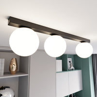 Lampada a Soffitto Fit, Nero, Acciaio, 70x17x14 cm, EPIKASA