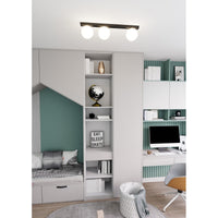 Lampada a Soffitto Fit, Nero, Acciaio, 70x17x14 cm, EPIKASA