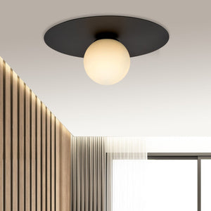 Lampada a Soffitto Solar, Nero, Acciaio, 43x19x43 cm, EPIKASA