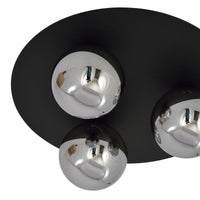 Lampada a Soffitto Solar, Nero, Acciaio, 43x19x43 cm, EPIKASA