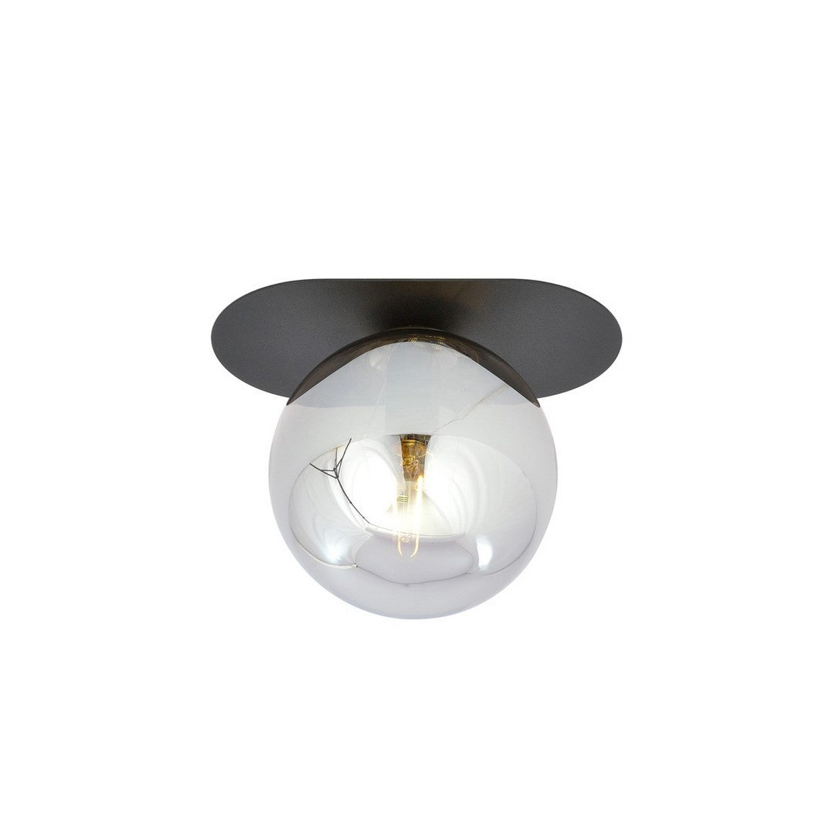 Lampada a Soffitto Plaza, Nero, Acciaio, 20x18x14 cm, EPIKASA