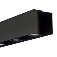 Lampada a Soffitto Kenno, Nero, Acciaio, 72x12x10 cm, EPIKASA