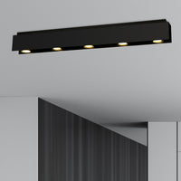 Lampada a Soffitto Kenno, Nero, Acciaio, 96x12x10 cm, EPIKASA