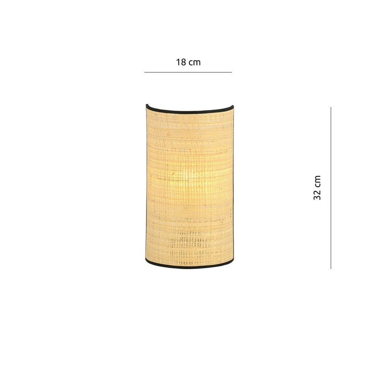 Lampada a Parete Aston, Beige, Acciaio, 18x32x8 cm, EPIKASA