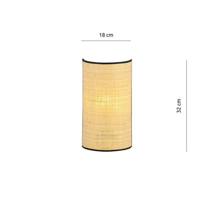 Lampada a Parete Aston, Beige, Acciaio, 18x32x8 cm, EPIKASA