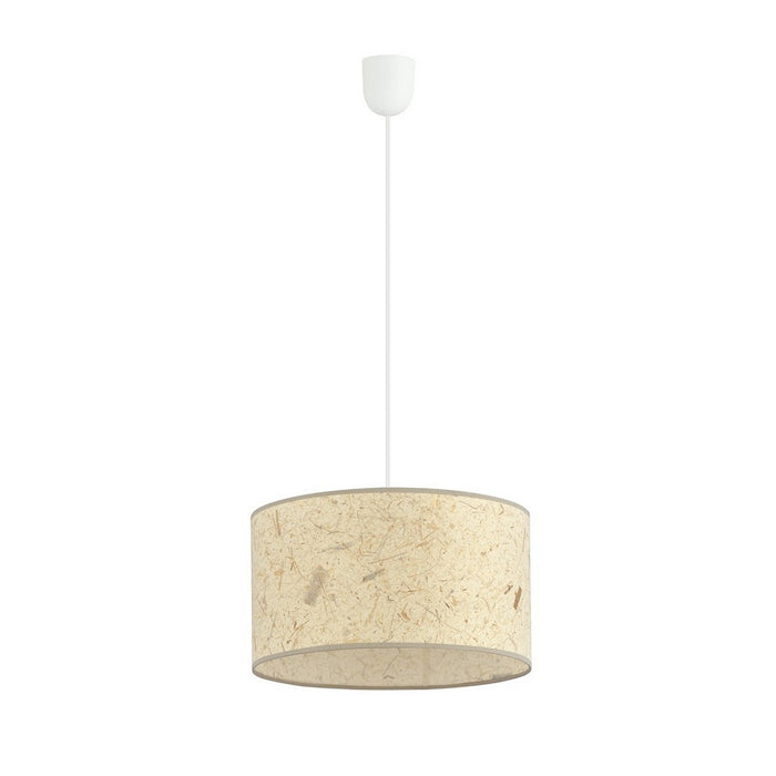 Lampada a Sospensione Aston, Beige, Acciaio, 35x100x35 cm, EPIKASA