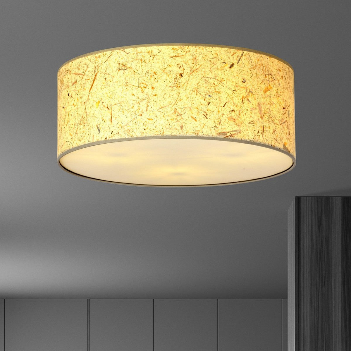 Lampada a Soffitto Aston, Beige, Acciaio, 50x20x50 cm, EPIKASA