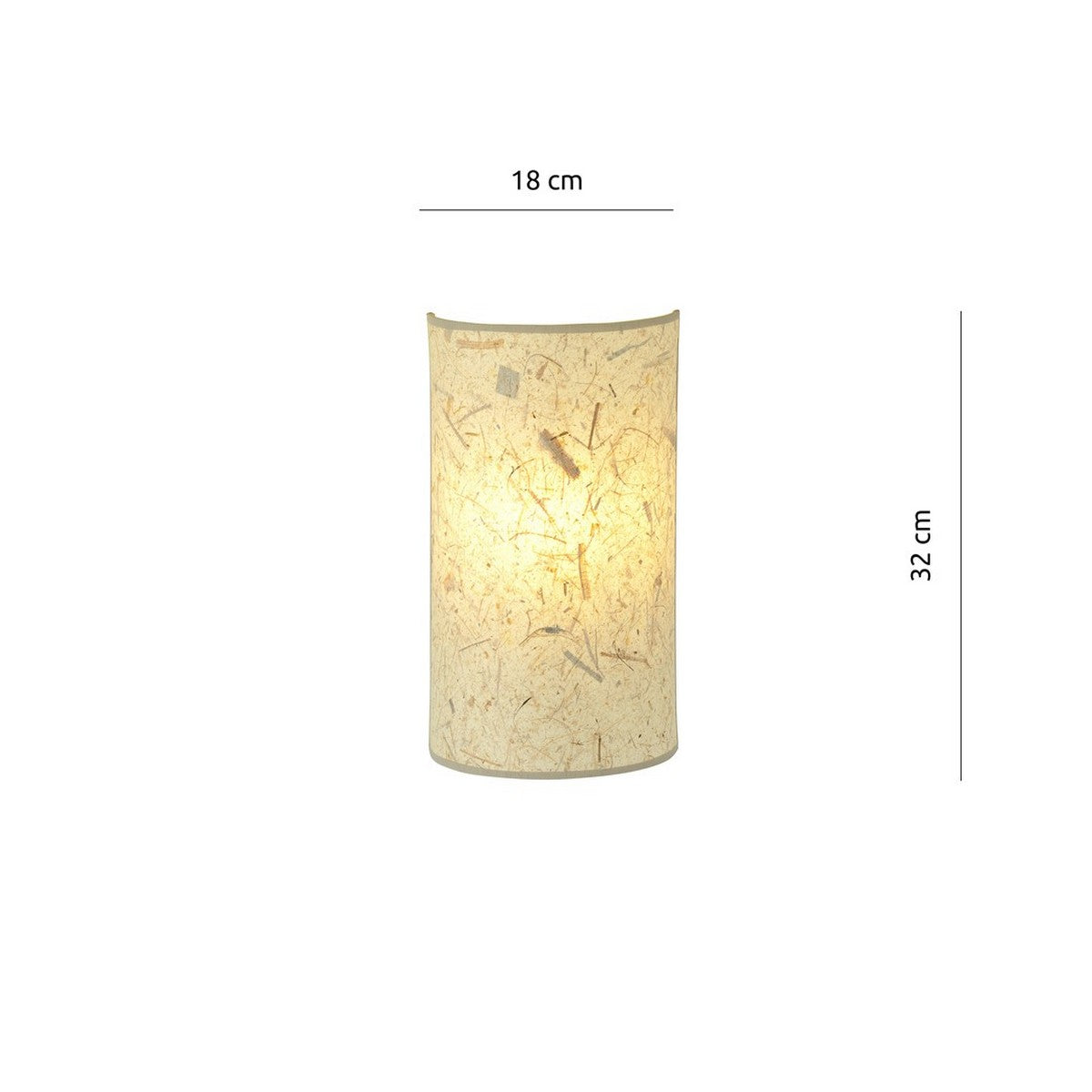 Lampada a Parete Aston, Beige, Acciaio, 18x32x8 cm, EPIKASA