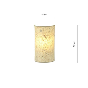 Lampada a Parete Aston, Beige, Acciaio, 18x32x8 cm, EPIKASA