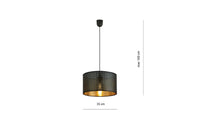 Lampada a Sospensione Aston, Nero, Acciaio, 35x100x35 cm, EPIKASA