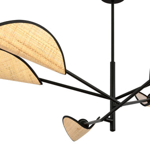 Lampada a Sospensione Vene, Nero, Acciaio, 102x51x102 cm, EPIKASA