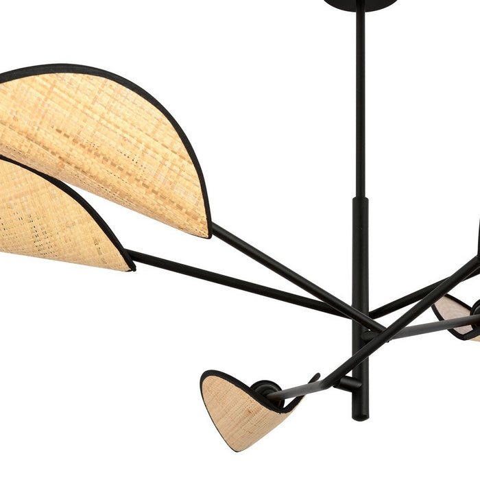 Lampada a Sospensione Vene, Nero, Acciaio, 102x51x102 cm, EPIKASA