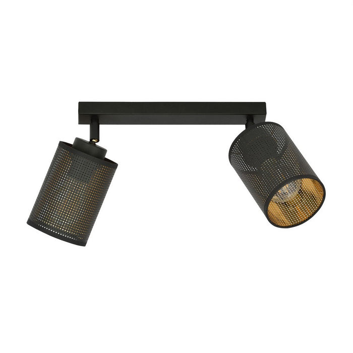 Lampada a Soffitto Bronx, Nero, Acciaio, 36x22x10 cm, EPIKASA