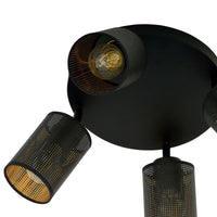 Lampada a Soffitto Bronx, Nero, Acciaio, 50x24x30 cm, EPIKASA