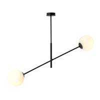 Lampada a Sospensione Linear, Nero, Acciaio, 102x51x14 cm, EPIKASA