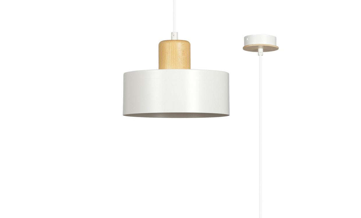 Lampada a Sospensione Torin, Bianco, Acciaio, 25x100x25 cm, EPIKASA