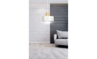 Lampada a Sospensione Torin, Bianco, Acciaio, 25x100x25 cm, EPIKASA