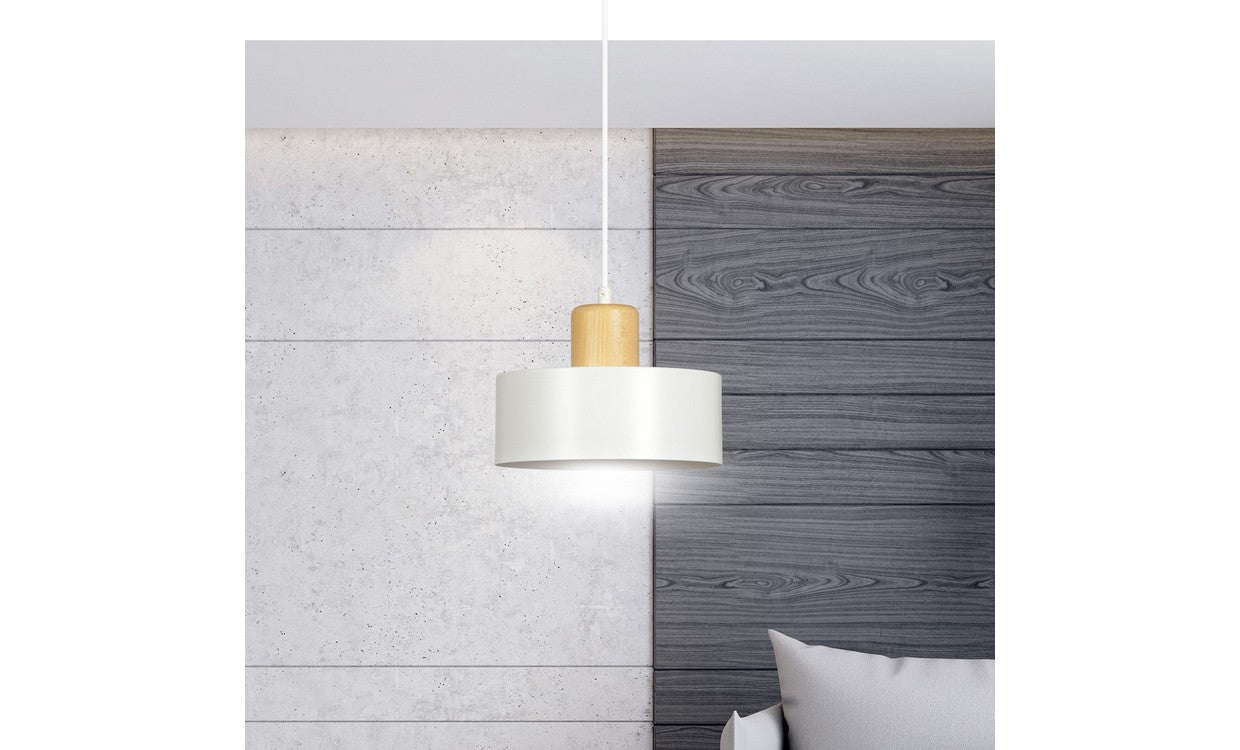 Lampada a Sospensione Torin, Bianco, Acciaio, 25x100x25 cm, EPIKASA