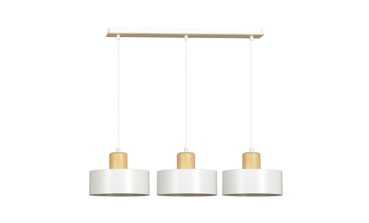 Lampada a Sospensione Torin, Bianco, Acciaio, 80x100x25 cm, EPIKASA