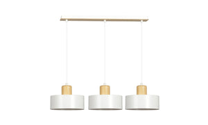 Lampada a Sospensione Torin, Bianco, Acciaio, 80x100x25 cm, EPIKASA