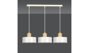 Lampada a Sospensione Torin, Bianco, Acciaio, 80x100x25 cm, EPIKASA