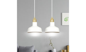 Lampada a Sospensione Ibor, Bianco, Acciaio, 42x100x21 cm, EPIKASA