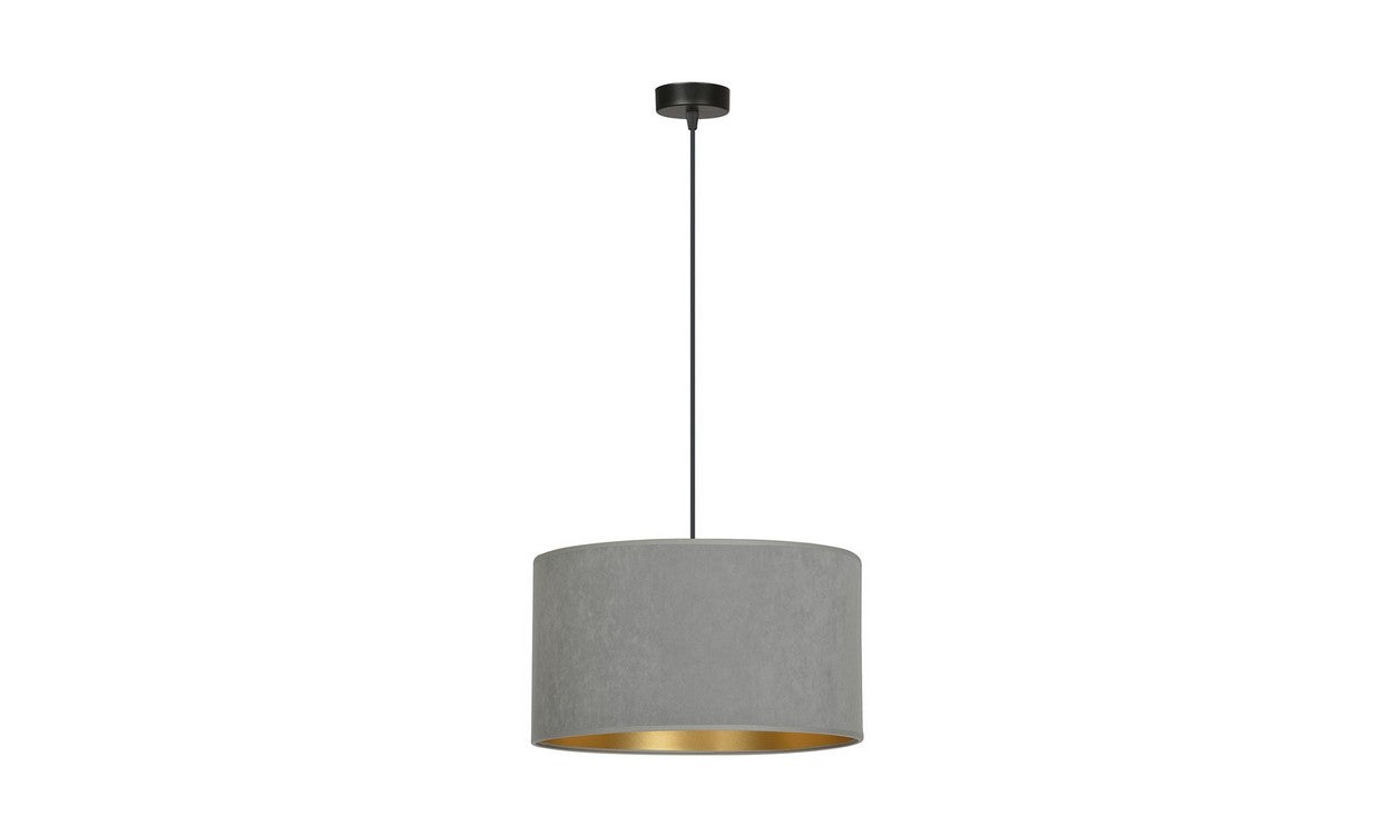 Lampada a Sospensione Hilde, Grigio, Acciaio, 35x100x35 cm, EPIKASA