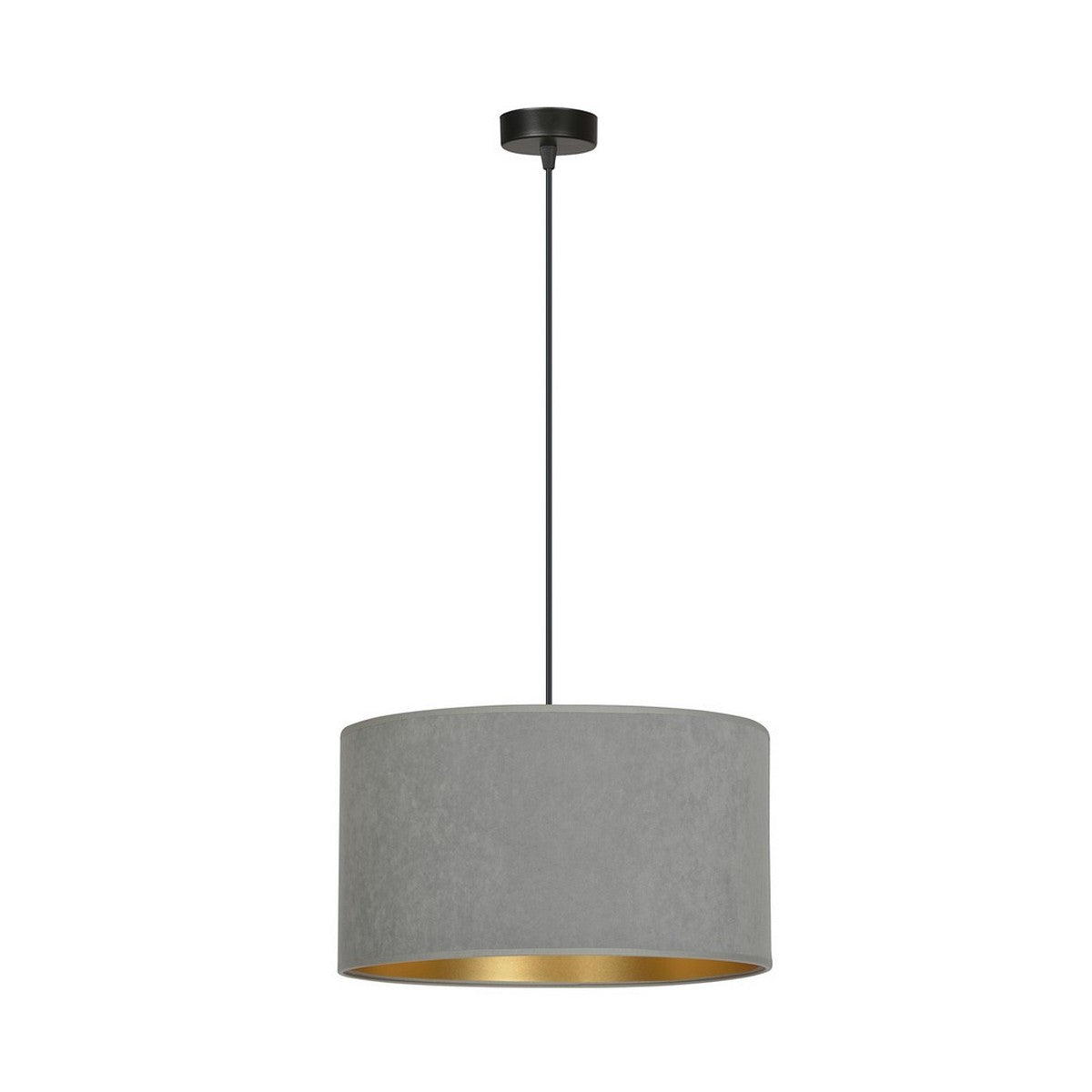 Lampada a Sospensione Hilde, Grigio, Acciaio, 35x100x35 cm, EPIKASA