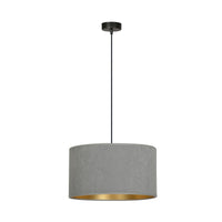 Lampada a Sospensione Hilde, Grigio, Acciaio, 35x100x35 cm, EPIKASA