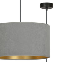 Lampada a Sospensione Hilde, Grigio, Acciaio, 35x100x35 cm, EPIKASA