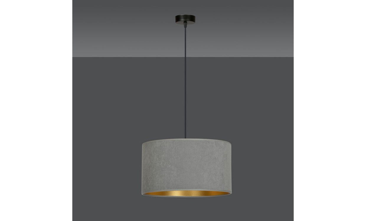 Lampada a Sospensione Hilde, Grigio, Acciaio, 35x100x35 cm, EPIKASA