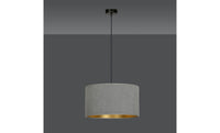 Lampada a Sospensione Hilde, Grigio, Acciaio, 35x100x35 cm, EPIKASA