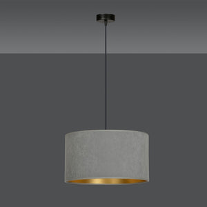 Lampada a Sospensione Hilde, Grigio, Acciaio, 35x100x35 cm, EPIKASA