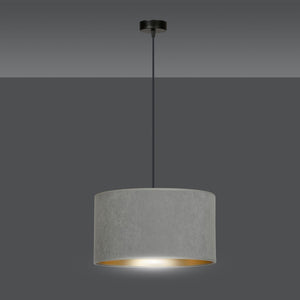 Lampada a Sospensione Hilde, Grigio, Acciaio, 35x100x35 cm, EPIKASA