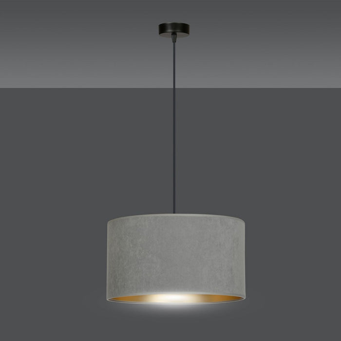 Lampada a Sospensione Hilde, Grigio, Acciaio, 35x100x35 cm, EPIKASA