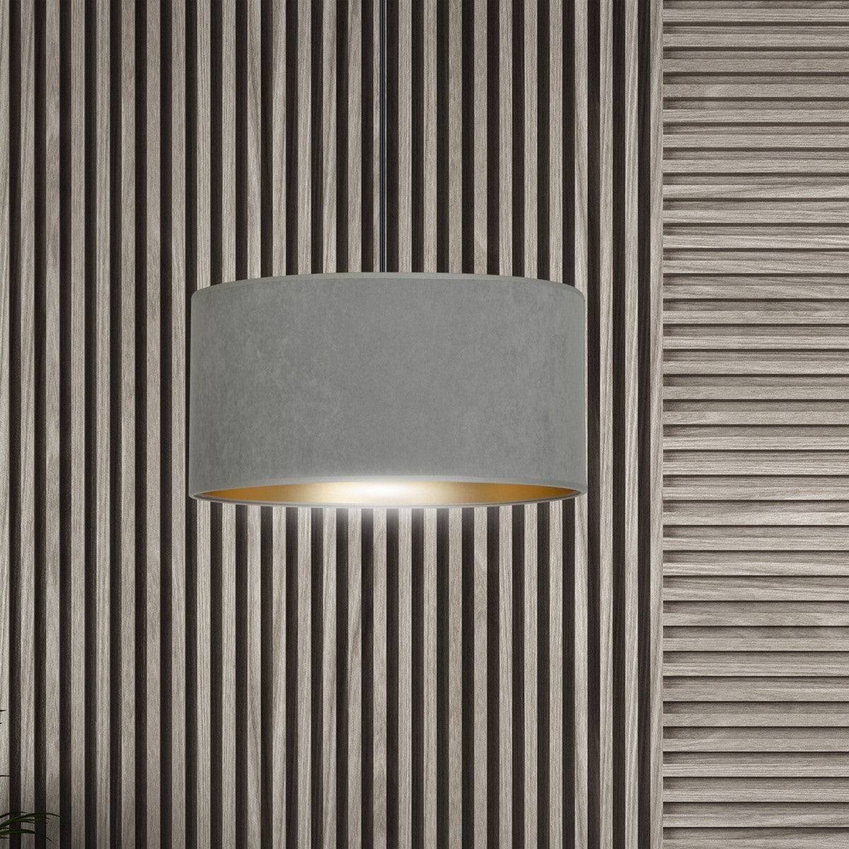 Lampada a Sospensione Hilde, Grigio, Acciaio, 35x100x35 cm, EPIKASA