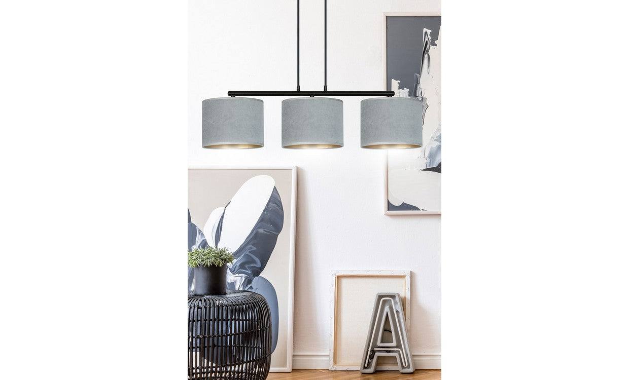 Lampada a Sospensione Hilde, Grigio, Acciaio, 72x100x18 cm, EPIKASA