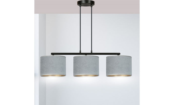 Lampada a Sospensione Hilde, Grigio, Acciaio, 72x100x18 cm, EPIKASA