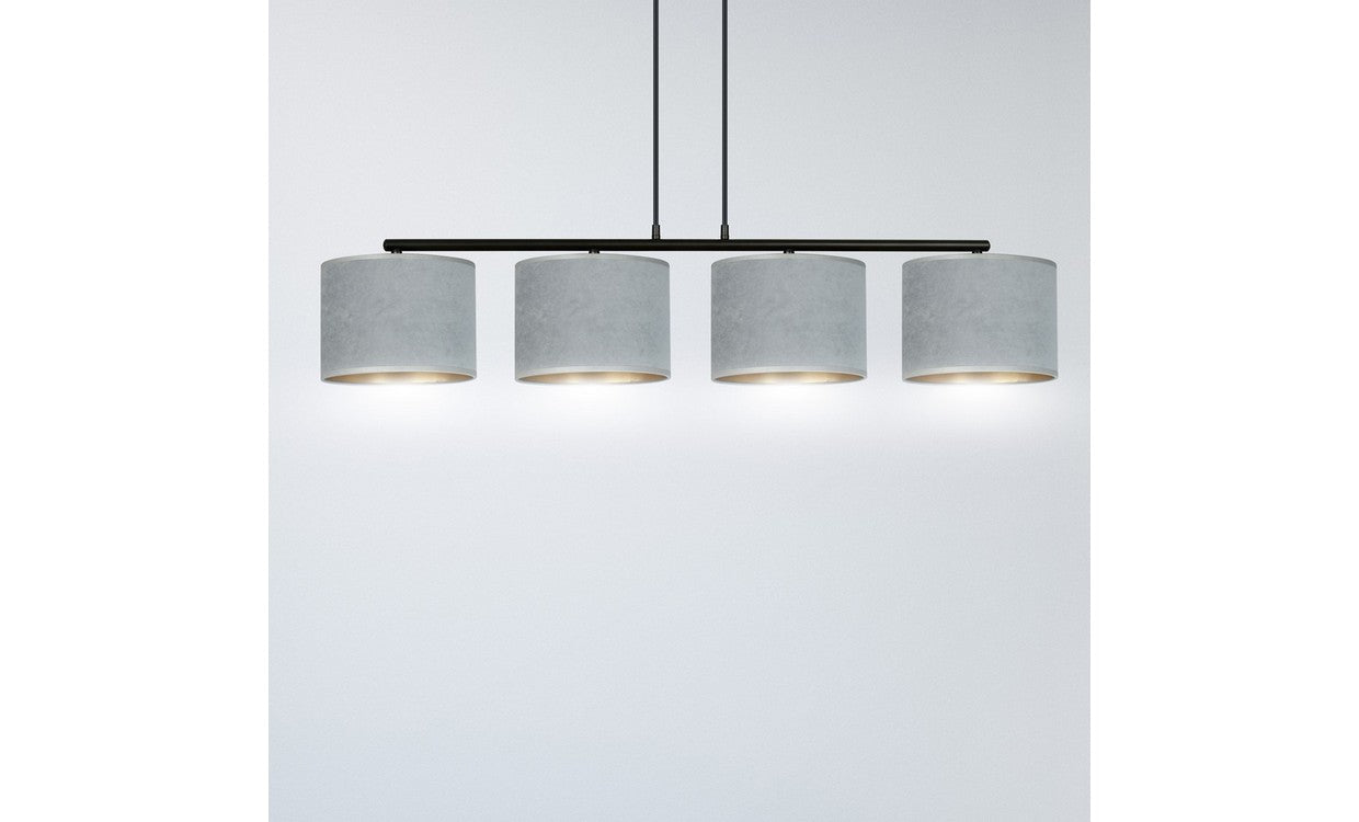 Lampada a Sospensione Hilde, Grigio, Acciaio, 97x100x18 cm, EPIKASA