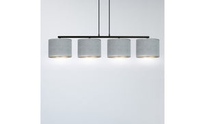 Lampada a Sospensione Hilde, Grigio, Acciaio, 97x100x18 cm, EPIKASA