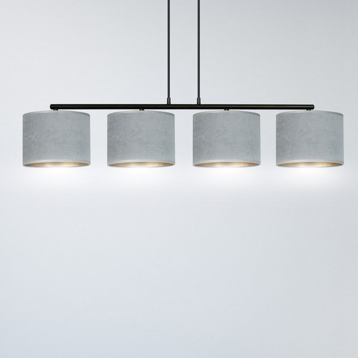 Lampada a Sospensione Hilde, Grigio, Acciaio, 97x100x18 cm, EPIKASA