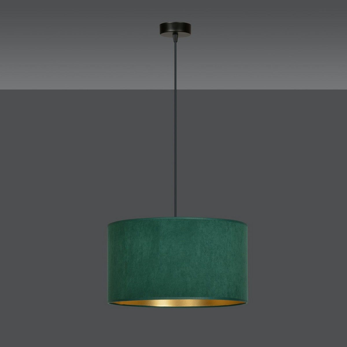 Lampada a Sospensione Hilde, Verde, Acciaio, 35x100x35 cm, EPIKASA