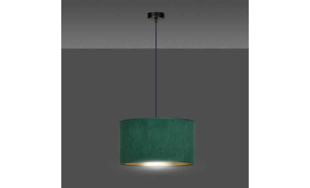 Lampada a Sospensione Hilde, Verde, Acciaio, 35x100x35 cm, EPIKASA