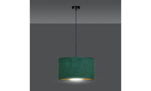 Lampada a Sospensione Hilde, Verde, Acciaio, 35x100x35 cm, EPIKASA