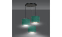 Lampada a Sospensione Hilde, Verde, Acciaio, 42x100x50 cm, EPIKASA