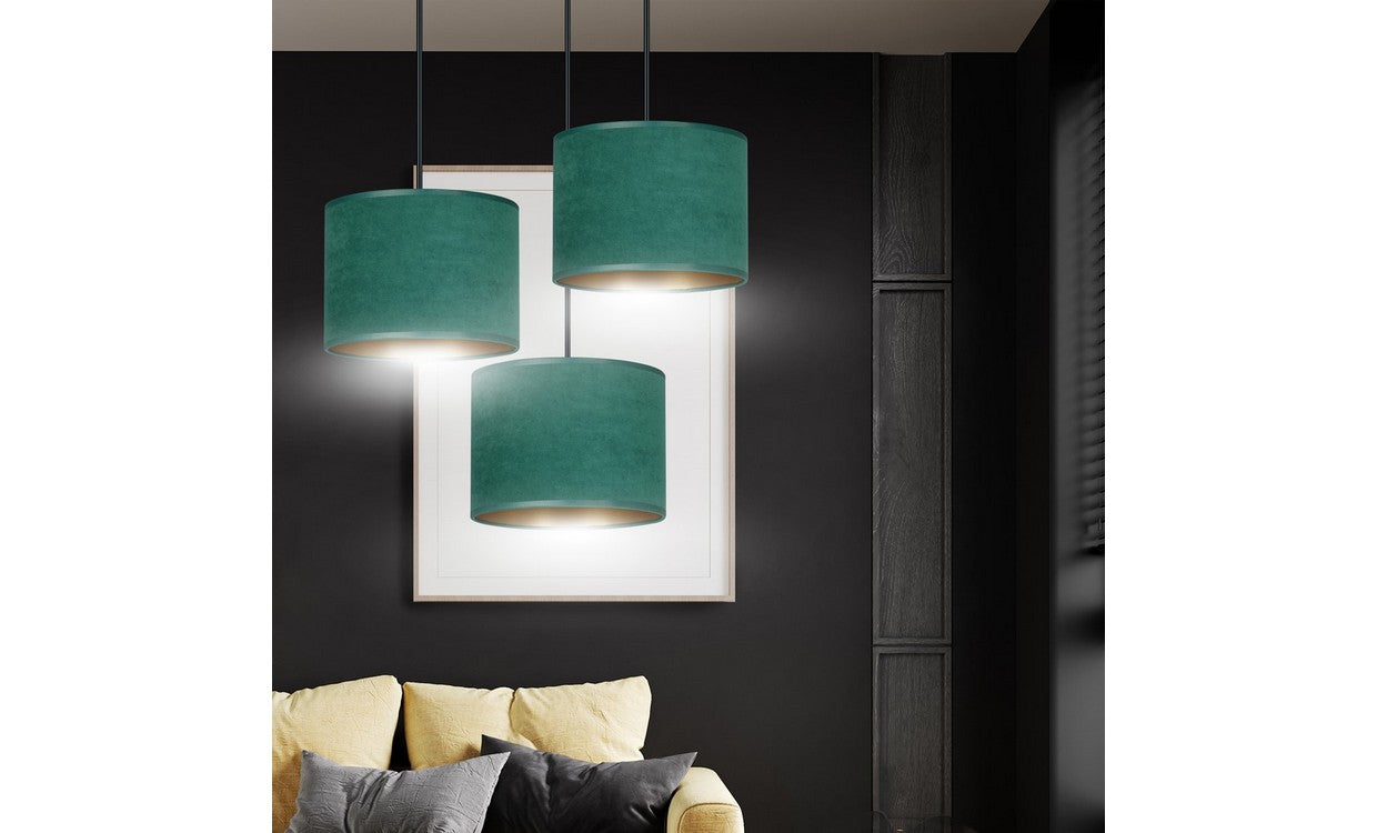 Lampada a Sospensione Hilde, Verde, Acciaio, 42x100x50 cm, EPIKASA